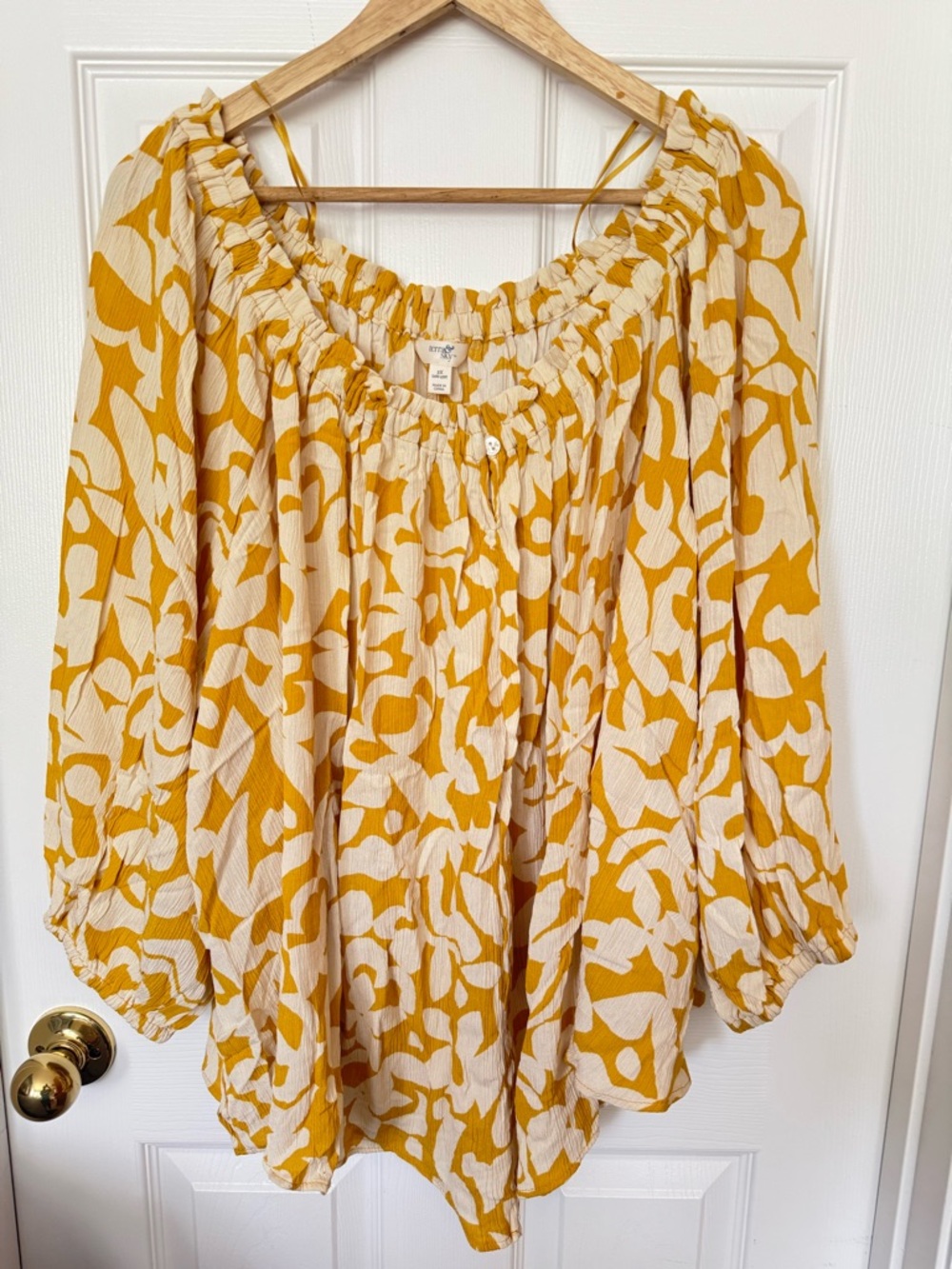 Terra & Sky Convertible Blouse Sz 2X